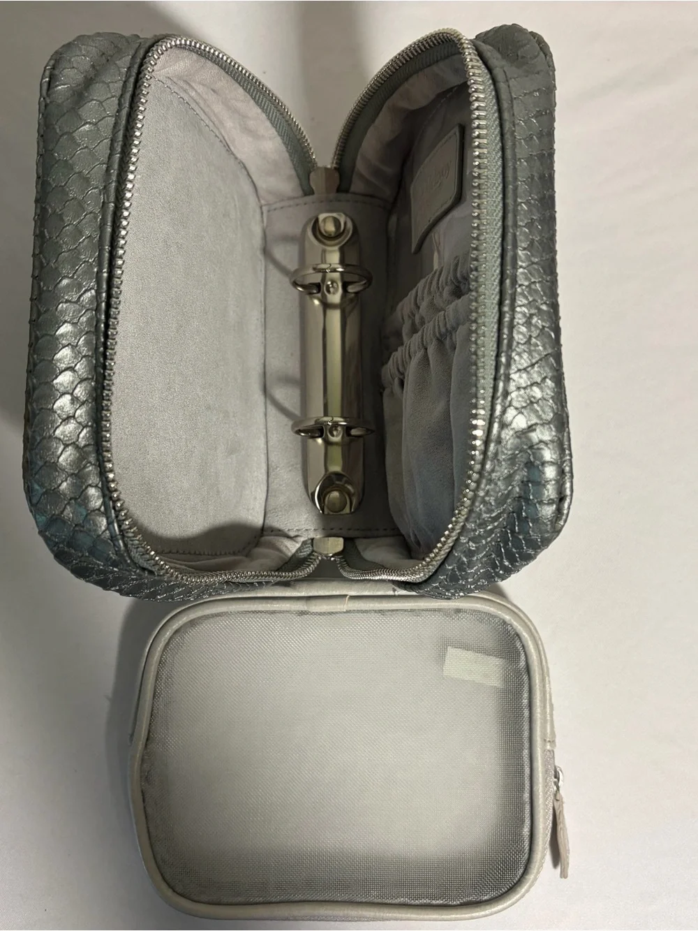 Trish McEvoy Gunmetal Reptile Cosmetic Planner
